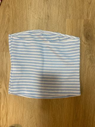Top de rayas azul y blanco