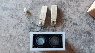 Doble foco halógeno con balastros