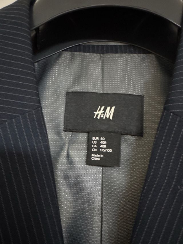 Chaqueta H&M Azul Rayas Finas