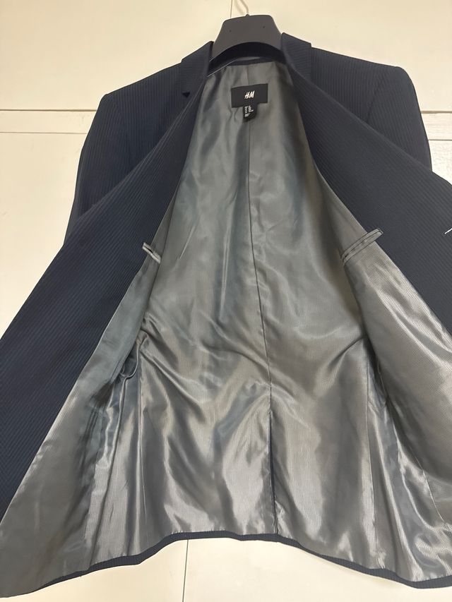 Chaqueta H&M Azul Rayas Finas