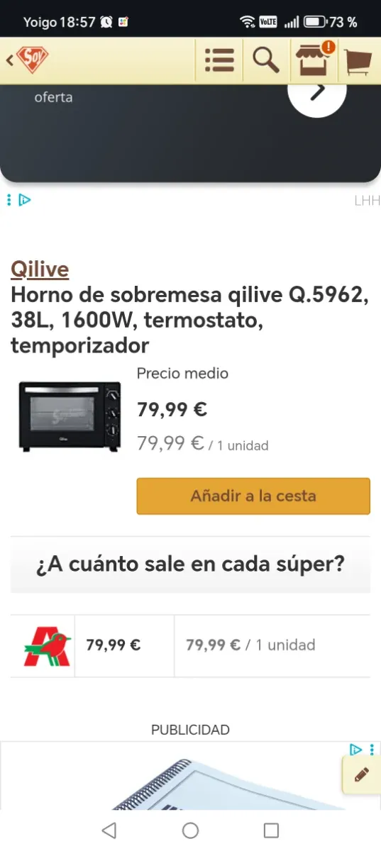Horno sobremesa Qilive 38L