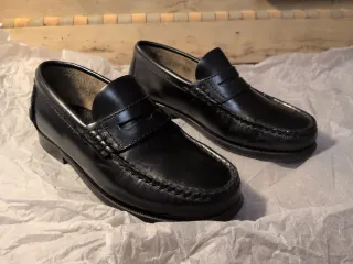 Mocasines niño comunión negros