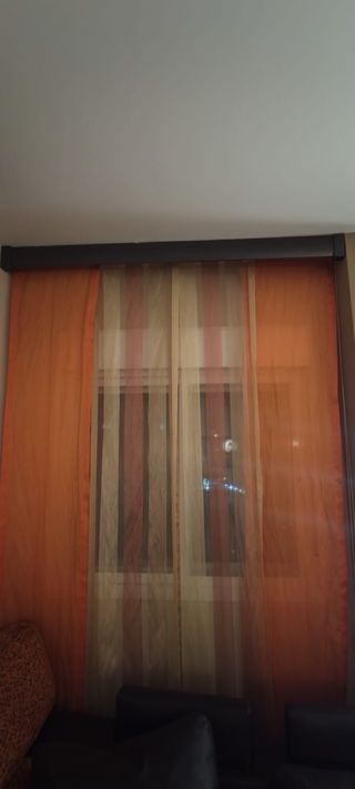 Cortina a pannello giapponese arancione e beige