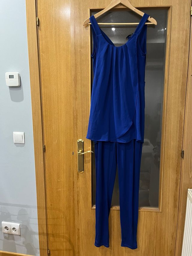 Mono pantalón vestir azul Talla M
