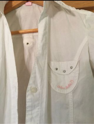 Camisa blanca manga corta