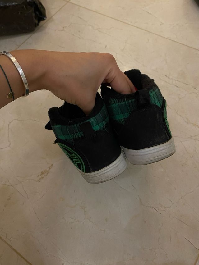 Botines botas zapatos invierno niño negros 31