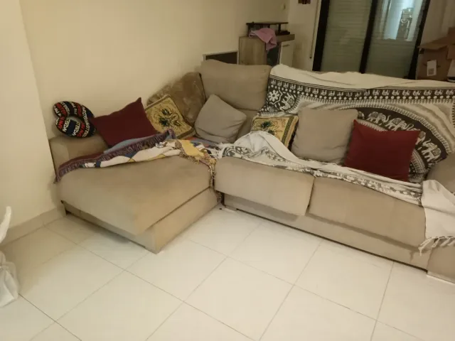 Sofá chaiselongue 2 piezas.