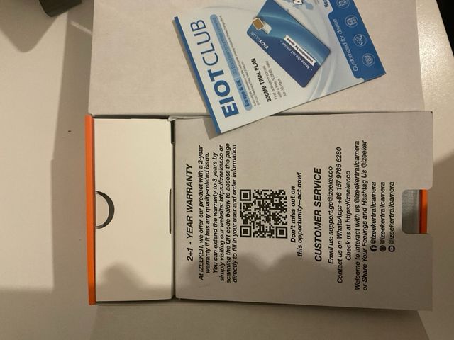 Fototrappola ZEEKER con pannello solare e SIM