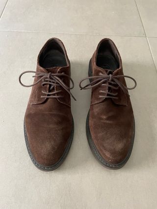 Zapatos vestir de ante caballero