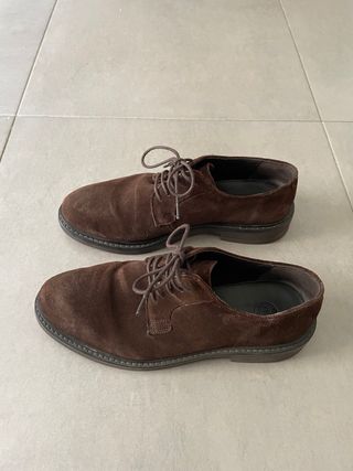 Zapatos vestir de ante caballero