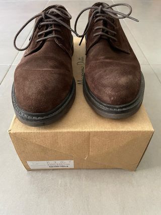 Zapatos vestir de ante caballero