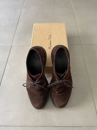 Zapatos vestir de ante caballero