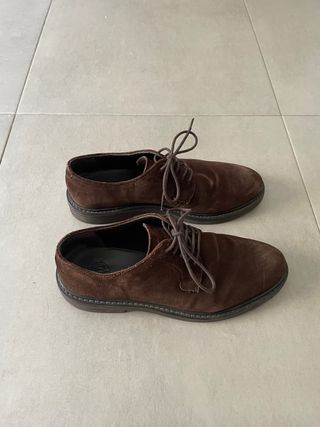 Zapatos vestir de ante caballero