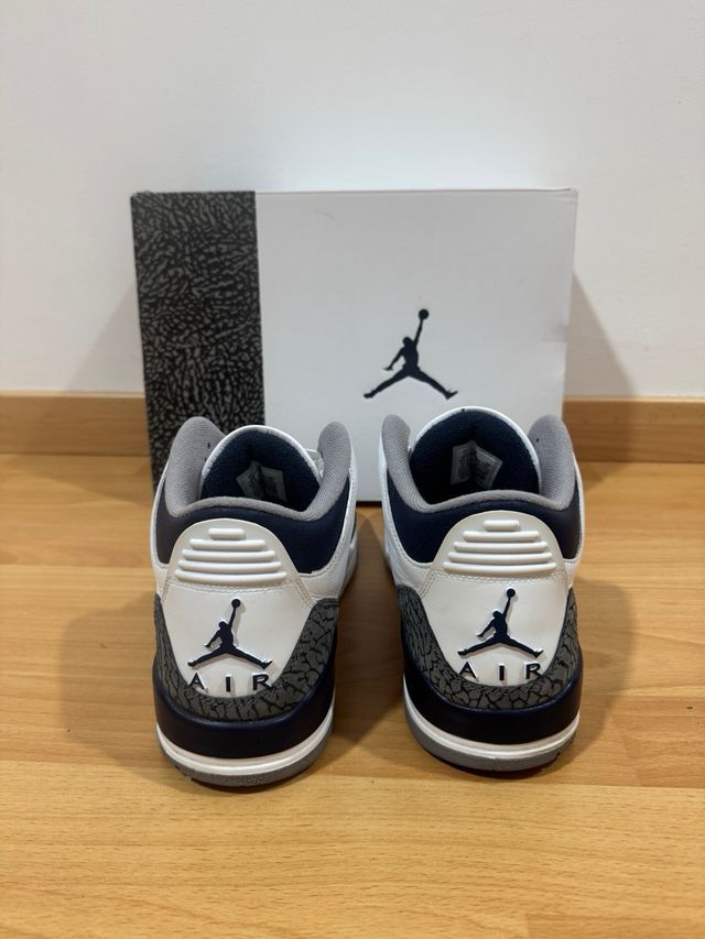 Air Jordan 3 Retro Gris Blanco
