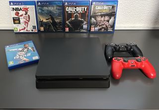 PS4 + 2 Mandos + 4 Juegos