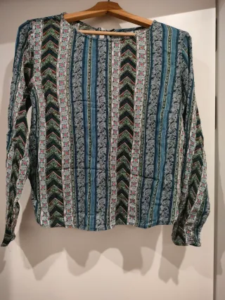 Jersey fluido estampado rayas