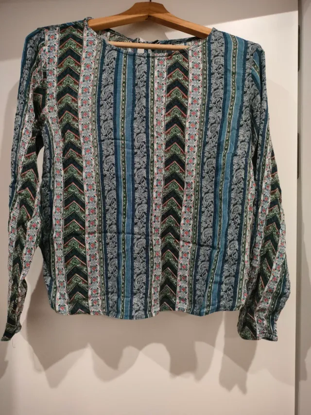 Jersey fluido estampado rayas