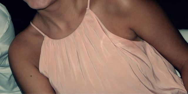 Vestido Salmón Invitada - Talla S