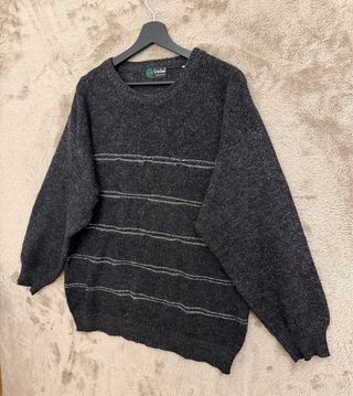 Maglione Tris Line Uomo Grigio Made in Italy