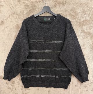 Maglione Tris Line Uomo Grigio Made in Italy