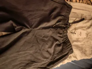 Pantalones anchos negros talla S gris oscuro