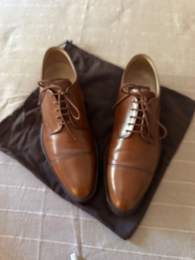 Scarpe uomo stringate marroni