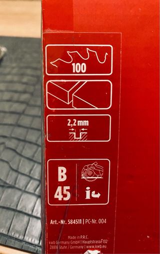 Disco sierra KWB Expert 160x20 B45 para madera