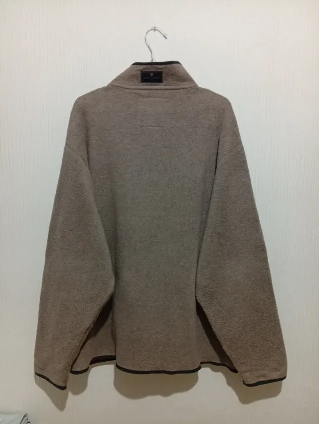 Fodera polare vintage GANT grigio marrone taglia XL