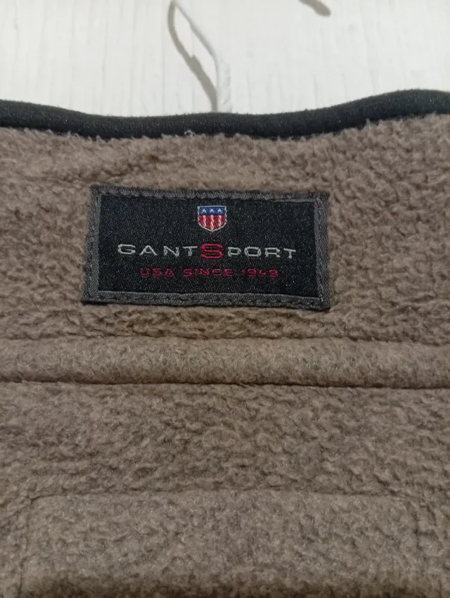 Fodera polare vintage GANT grigio marrone taglia XL