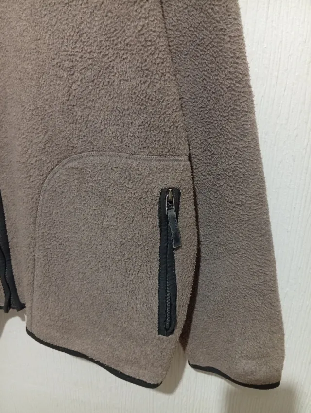 Fodera polare vintage GANT grigio marrone taglia XL