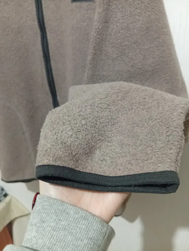 Fodera polare vintage GANT grigio marrone taglia XL