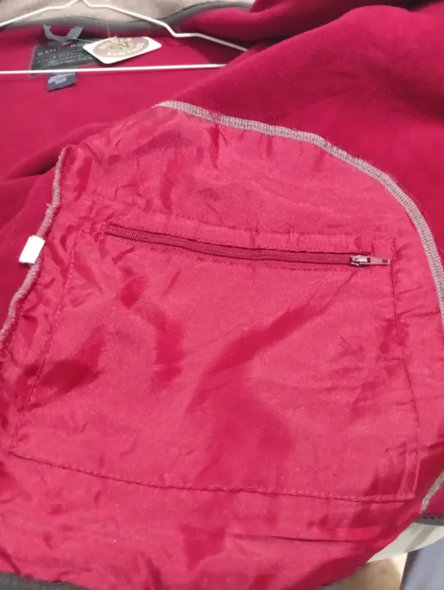 Fodera polare vintage GANT grigio marrone taglia XL