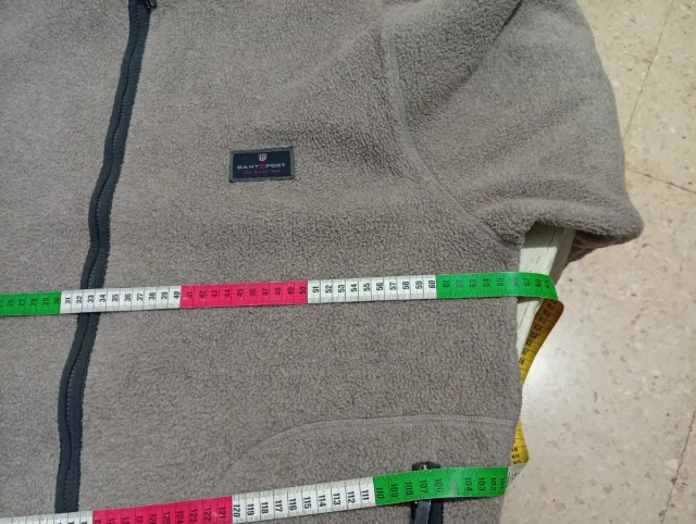 Fodera polare vintage GANT grigio marrone taglia XL