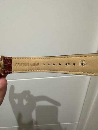 Reloj Viceroy de oro y piel marrón