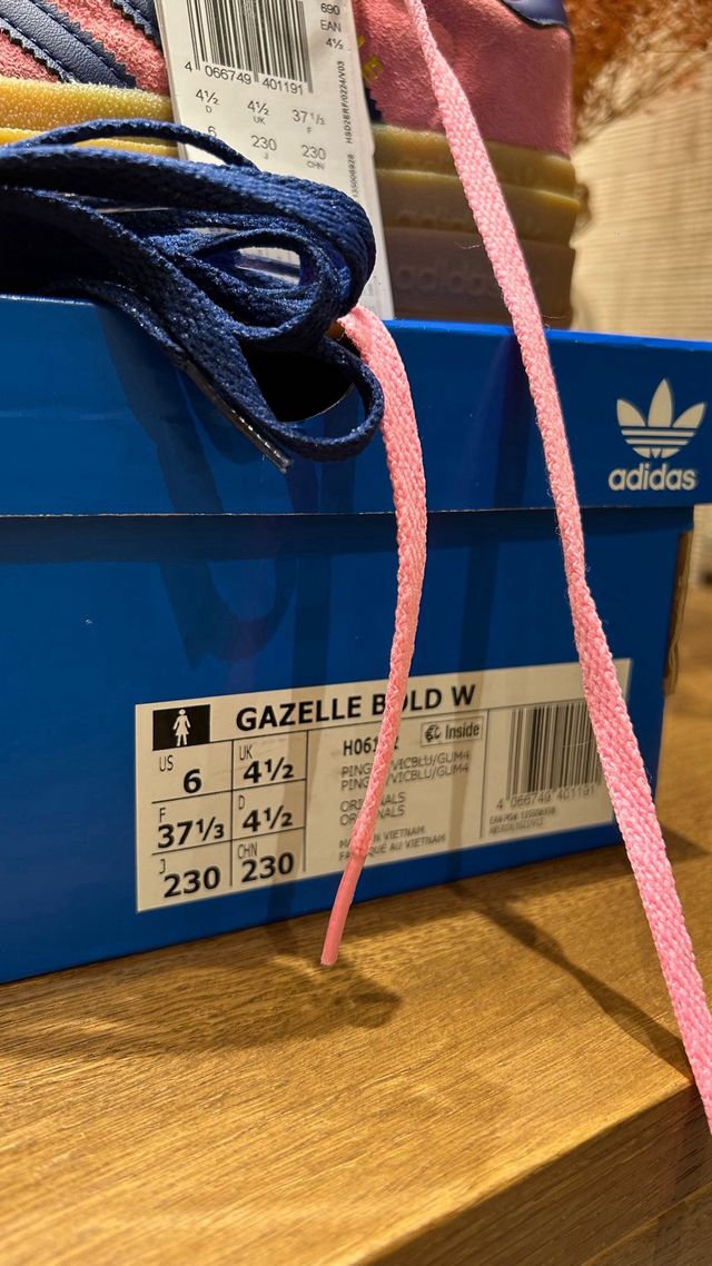 Adidas Gazelle Bold W Pink/Blue Talla 37.5