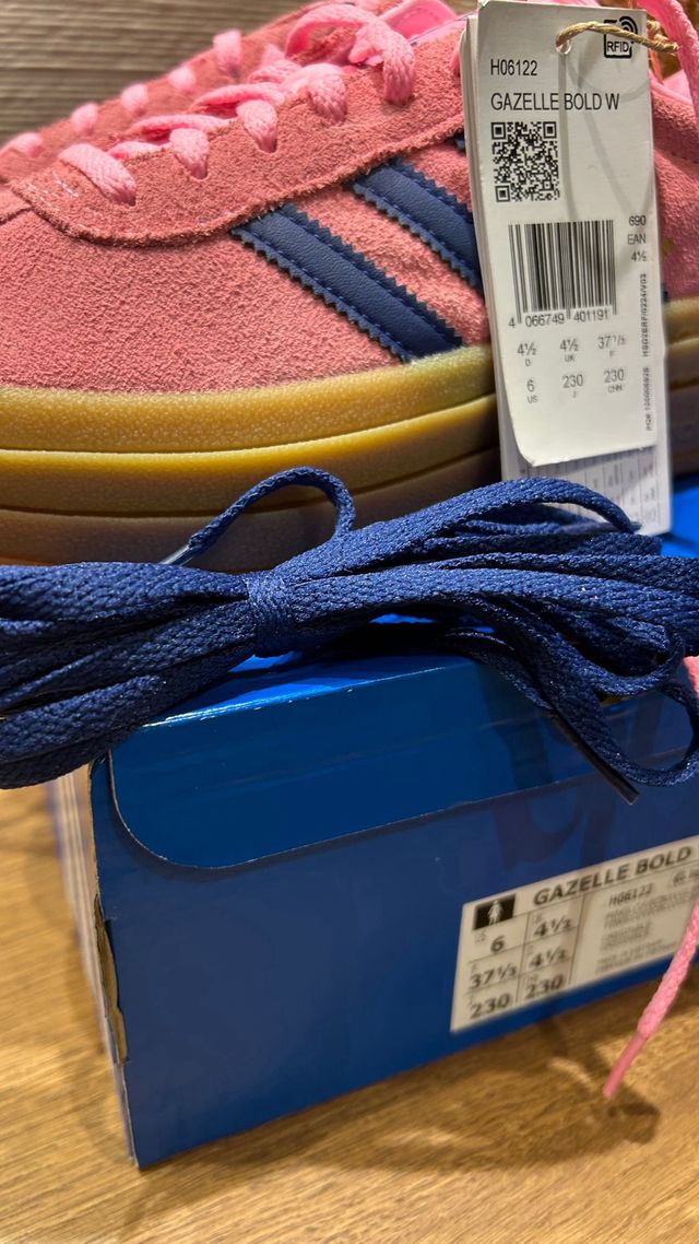 Adidas Gazelle Bold W Pink/Blue Talla 37.5