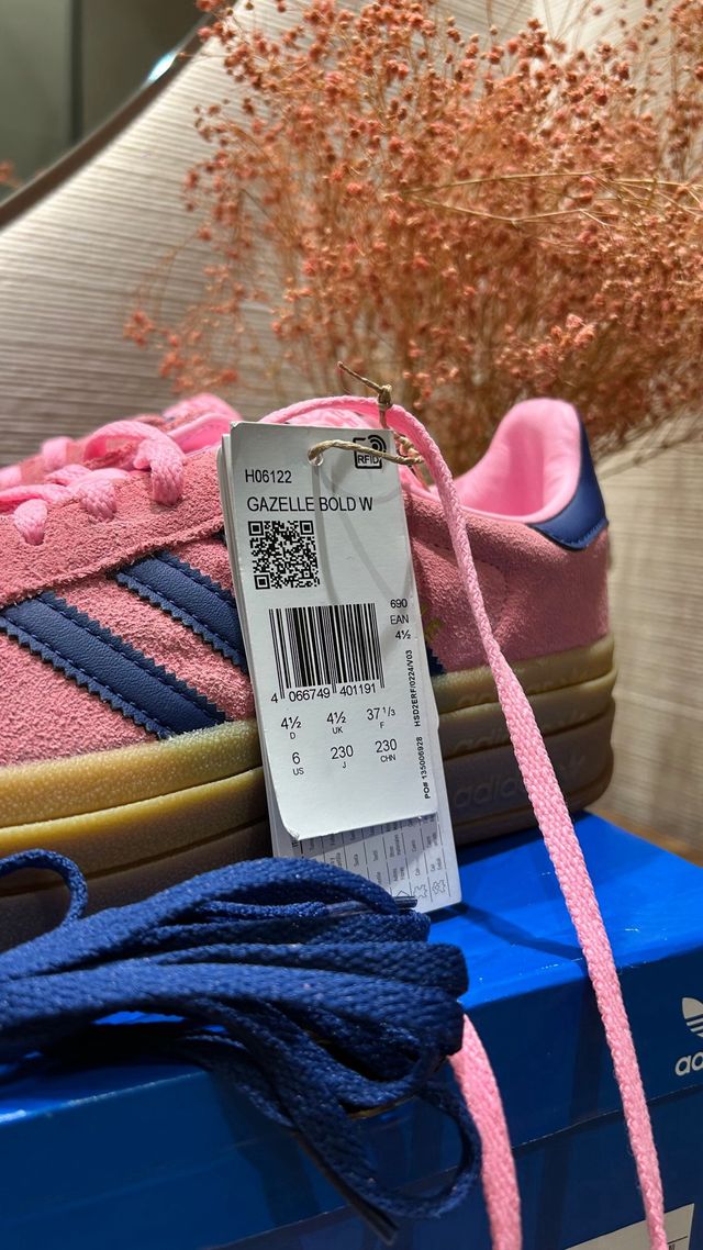 Adidas Gazelle Bold W Pink/Blue Talla 37.5