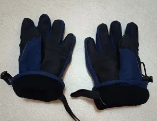 Guantes de niño azul y negro