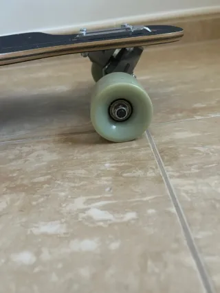 Longboard con diseño tropical