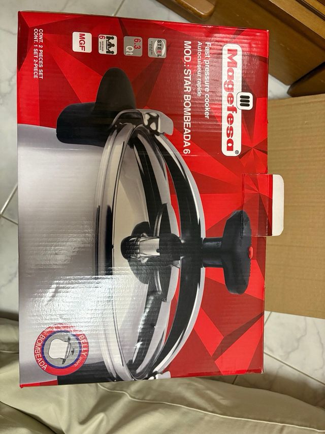 Olla Rápida Magefesa Star Bombeada 6L