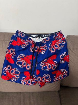 Bañador Tommy Hilfiger Pulpos Azul Rojo Talla M