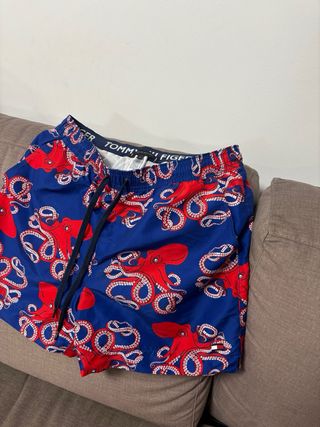 Bañador Tommy Hilfiger Pulpos Azul Rojo Talla M