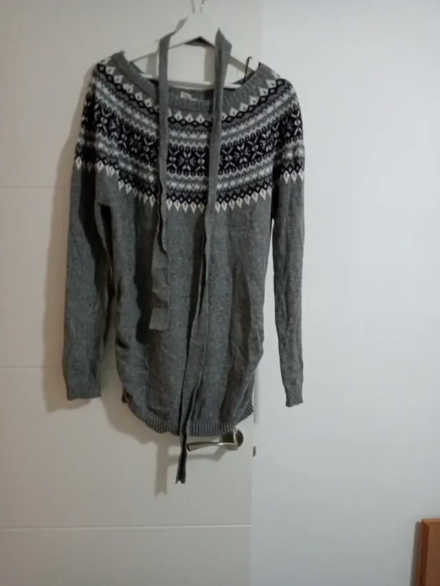 Vestido premamá lana gris T.L