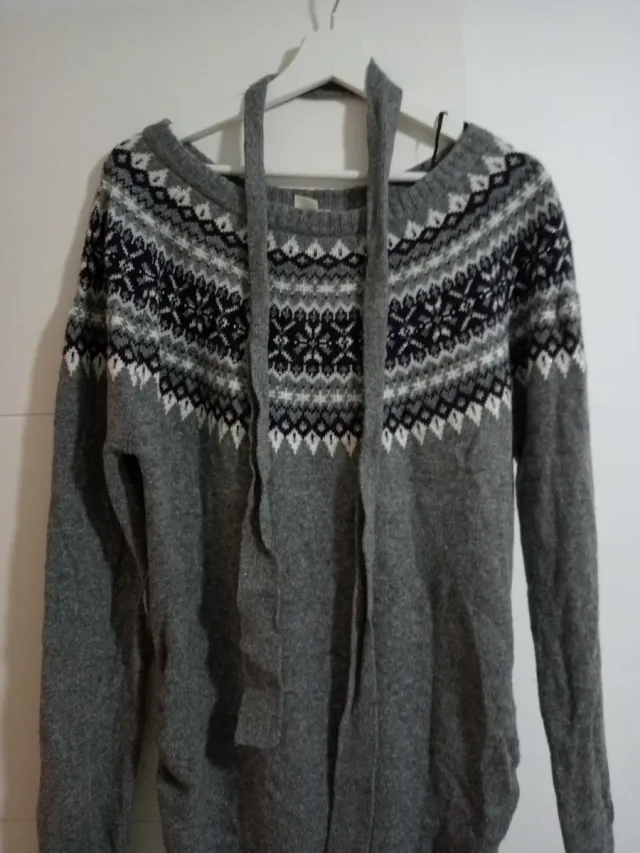 Vestido premamá lana gris T.L