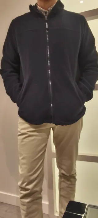 Forro polar azul marino