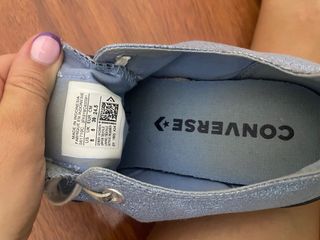 Zapatillas Converse All Star azul purpurina