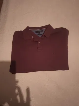 Polo Tommy Hilfiger Manga Larga Talla L