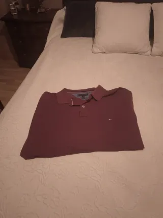 Polo Tommy Hilfiger Manga Larga Talla L