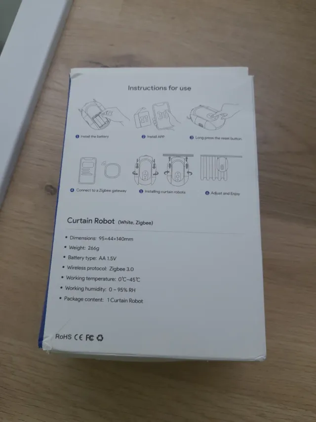Robot Abrecortinas Tuya Zigbee