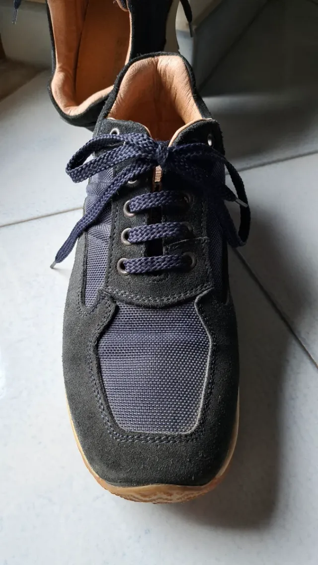 Scarpe stile Hogan uomo blu/blu scuro n.40